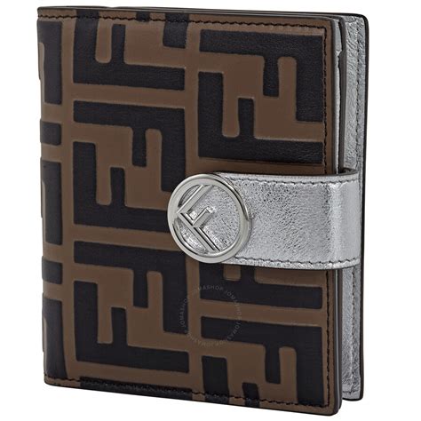 fendi italian leather|Fendi leather printed bifold wallet.